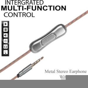 Hitage MH-78 MUSIC Metal Stereo Earphone HD Sound Quality (Black)