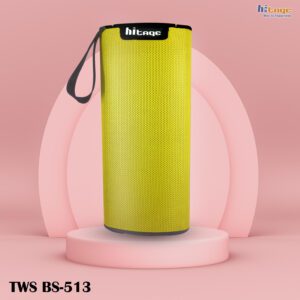 Hitage BS-513 TRIANGLE DESIGN BT 5.0 BLUETOOTH 5 W Bluetooth Laptop/Desktop Speaker  (Yellow, 5 Way Speaker Channel)