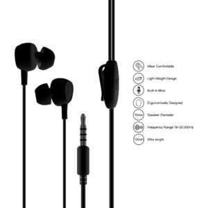 Vippo VHP-658 Classical Extra Bass Wired Earphone (Black & White, In the Ear)