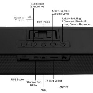 Vippo Vbs-359 Smart Bluetooth Home Tv Smart Buddy Audio Desktop 10 W Bluetooth Laptop/Desktop Speaker(Black,5.0 Channel)