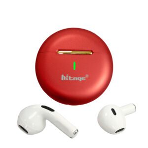 Hitage Tws-68 Bella Series Earbuds Bluetooth V5.3 Touch Operation 13mm Driver Bluetooth Headset  (Red, True Wireless)