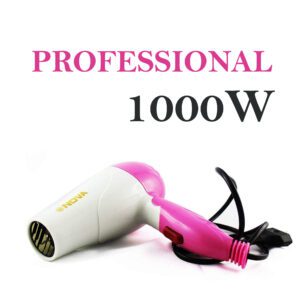 Electric Hair Dryer Machine For Unisex 1000 watts/Foldable Hair Dryer (Pack of 1)