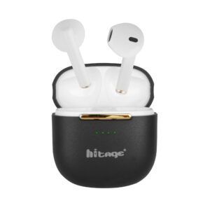 Hitage Tws-78 Flora Series Earbuds Bluetooth V5.3 Touch Operation 10 mm Driver Bluetooth Headset  (Black, True Wireless)