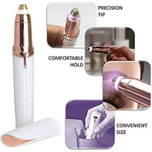 Flawless Eyebrows 18k gold plated Women’s Portable Painless with battery Eyebrow Trimmer /Trimmer for Women.