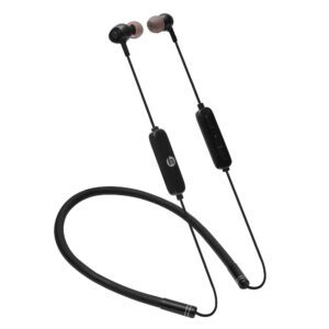 Hitage NBT-8786 SMART MUMO WIRELESS BLUETOOTH NECKBAND WITH MIC Bluetooth Headset  (Black, In the Ear)