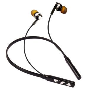 VIPPO VBT-451+ 30 Hours Music Playtime 42 Hours Talk time Magnetic wireless Neckband Bluetooth Headset  (Black, In the Ear)