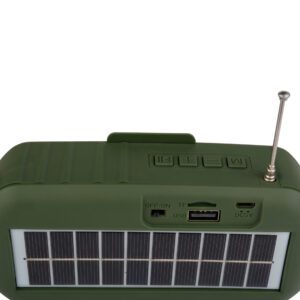 Hitage BS-26 SOLAR Charging |LED TORCH|TF CARD |USB Portable WIRELESS Speaker 5 W Bluetooth Speaker  (Black,Gray,Green Stereo Channel)