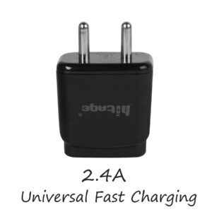 Hitage Charger HT-I314 Spark Series Android Smart Fast Charging Charger 2.4 A OutPut Fast Charging For All SmartPhone