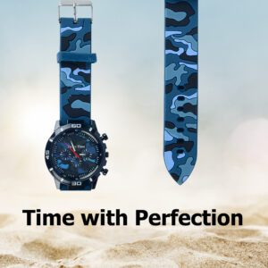 Stylish and Casual Blue Army Print Watch for Boys and Mens/ Watch/Trendy Watches/ Regular Watches(pack of 1)