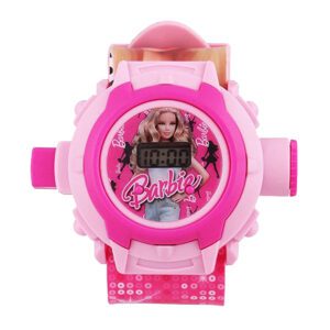 Kids Watch Barbie 24 Cartoon Character Projector Watch Automatic Digital Display Light Wrist Led Watch for Kids(Barbie)