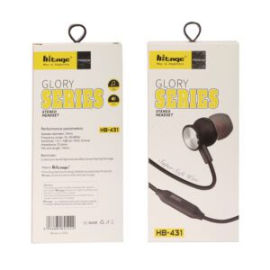 Hitage HB-431 Glory Series Stereo Earphone Super Soft Wire Comfortable To Wear Wired Headset  ( In the Ear)