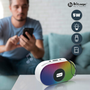 Hitage CRYSTAL Bluetooth Speaker FM,USB,SD Card 4hr Playback