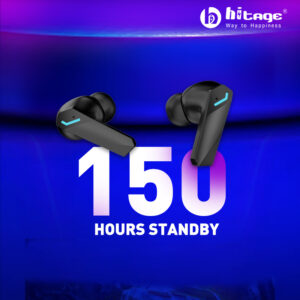 Hitage TWS-677 Batman Series | 30H Music Time | HiFi Sound | Gaming TWS with Smart Chip, Low Latency & Type-C Charging
