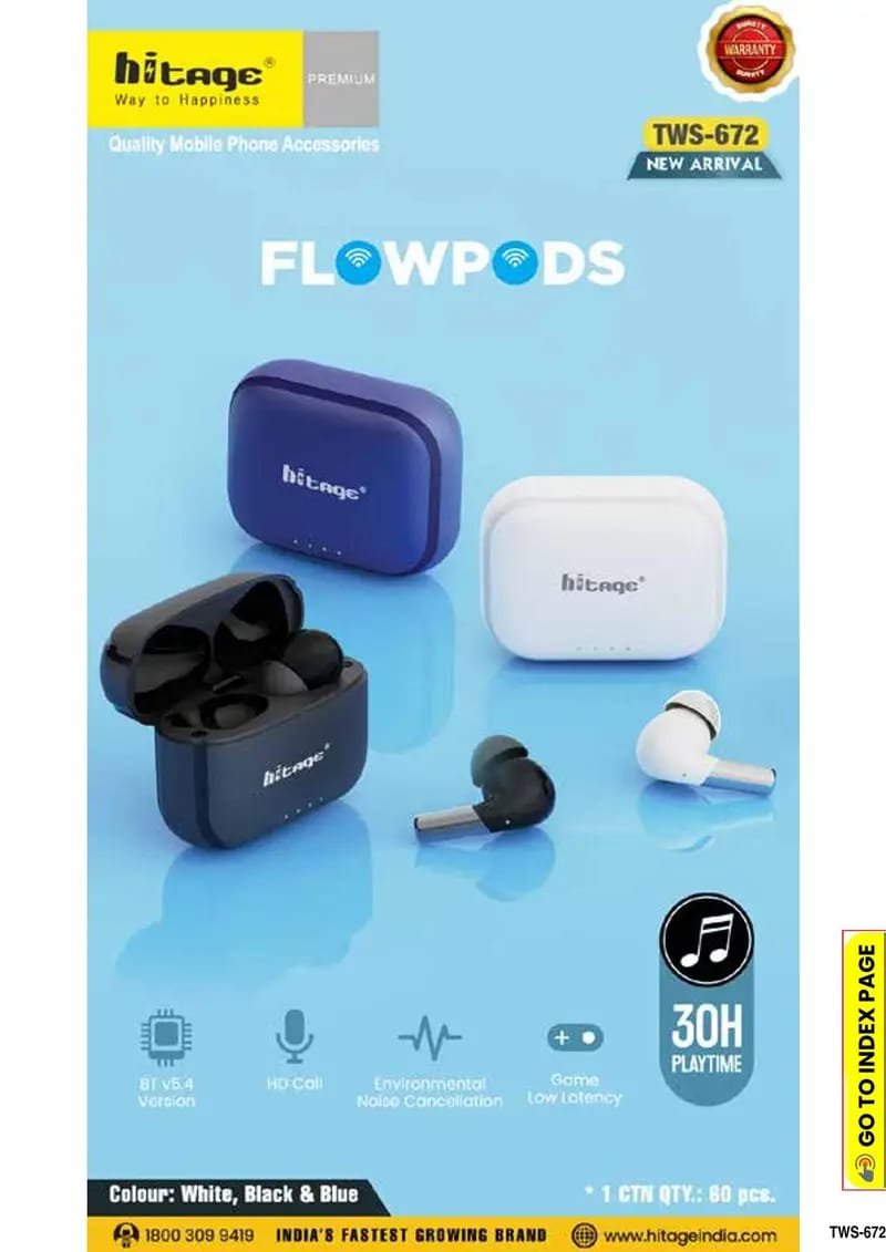 TWS-672 Hitage Wireless Earbuds - Image 2